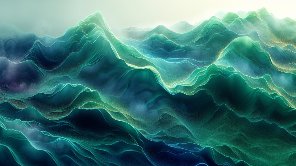 Louie_infograph_corporate_art_green_and_dark_blue_--ar_169_--st_8b665261-7183-427d-a85d-433969654509
